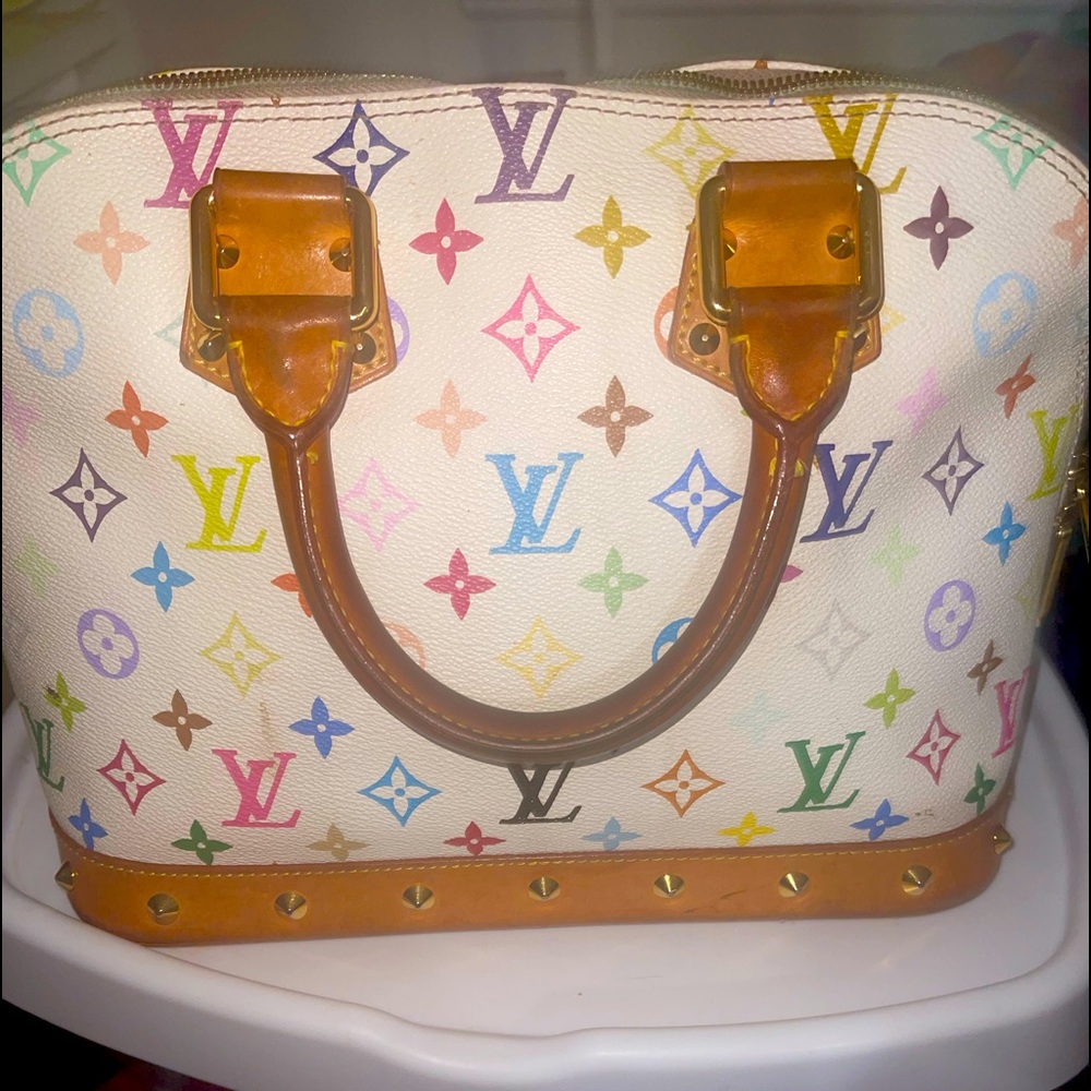 Vintage Authentic Louis Vuitton Pastel Alma